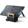 Anker SOLIX F2000 Portable Power Station, PowerHouse 767, 2048Wh GaNPrime Solar Generator with 200W Solar Panel, LiFePO4 Batteries, 4 AC Outlets Up to 2400W for Home, Power Outage, Outdoor Camping(Anker SOLIX F2000+100W Solar Panel)