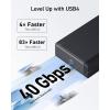 Anker 568 USB-C Docking Station (11-in-1, USB4), Up to 100W Charging for Laptop, 40Gbps Data Transfer, Ethernet, Single 8K, Triple 4K Display, 6 USB Ports for Windows Laptop and More(Gray)