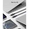 Anker 543 USB C to USB C Cable(240W,6FT),Bio-Based Charging Cable for iPhone 16/15 Series,MacBook Pro 2020, iPad Air 4 and More(USB 2.0,Phantom Black)