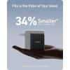 Anker 100W USB C Charger Block (GaN II), 3 Port Fast Compact Wall Charger for MacBook, Dell XPS, iPad Pro, Galaxy S24, iPhone 16/15 and More Series