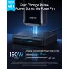 Anker Charging Base, 150W Max Charging for 4 Devices, Works with Prime Power Banks with Pogo Pin, for MacBook Pro/Air, Dell, iPhone 17/16 Series, Samsung, and More (Power Bank Not Included)