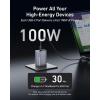Anker Prime Charger, 100W 3-Port GaN USB C Charger Block, Foldable and Compact for MacBook, iPad, iPhone 17 Series, Galaxy S24/S23, and More