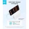 Anker Zolo Power Bank (2025 Upgraded Version), 20,000mAh 30W High-Speed Portable Charger with Built-in USB-C Cable, Battery Pack for iPhone 17/16 / 15 Series, Galaxy, and More(White)