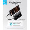 Anker Zolo Power Bank (2025 Upgraded Version), 20,000mAh 30W High-Speed Portable Charger with Built-in USB-C Cable, Battery Pack for iPhone 17/16 / 15 Series, Galaxy, and More(Black)