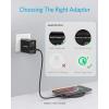 Anker 313 Wireless Charger (Pad), Qi-Certified, 10W Max Fast Charging for Samsung, Compatible with iPhone 16 Plus/15 Plus/14 Plus/12, AirPods (No AC Adapter, Not MagSafe Magnetic Charging Compatible)(Black)