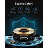 Anker 313 Wireless Charger (Pad), Qi-Certified, 10W Max Fast Charging for Samsung, Compatible with iPhone 16 Plus/15 Plus/14 Plus/12, AirPods (No AC Adapter, Not MagSafe Magnetic Charging Compatible)(Black)