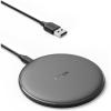 Anker 313 Wireless Charger (Pad), Qi-Certified, 10W Max Fast Charging for Samsung, Compatible with iPhone 16 Plus/15 Plus/14 Plus/12, AirPods (No AC Adapter, Not MagSafe Magnetic Charging Compatible)(Black)