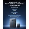 Anker SOLIX E10 with Power Dock and Extra Battery, 12kWh Expandable to 90kWh, 10kW Turbo Output, 200A Whole-Home Automatic Backup, ≤20ms Switchover, Reduce Bills, NEMA 4 & NEMA 3R(E10+B6000 Battery+Smart Inlet Box)