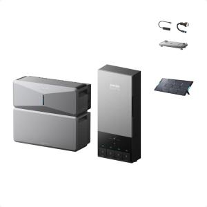 Anker SOLIX E10 with Power Dock and Extra Battery, 12kWh Expandable to 90kWh, 10kW Turbo Output, 200A Whole-Home Automatic Backup, ≤20ms Switchover, Reduce Bills, NEMA 4 & NEMA 3R(E10+Power Dock)