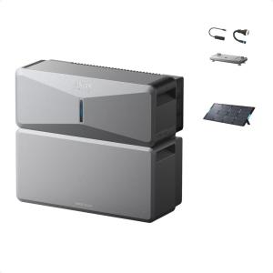Anker SOLIX E10 with Power Dock and Extra Battery, 12kWh Expandable to 90kWh, 10kW Turbo Output, 200A Whole-Home Automatic Backup, ≤20ms Switchover, Reduce Bills, NEMA 4 & NEMA 3R(E10)