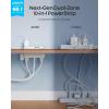Anker Nano Power Strip, Desk Clamp with 1500J Surge Protector, 5ft Extension Cord, 70W Max Gaming Desk Accessories, 6 AC, 2 USB A, 2 USB C, Home Office Essentials, Fit 0.6~1.8” Tabletop Edge(White)