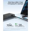 Anker Nano Power Strip, Desk Clamp with 1500J Surge Protector, 5ft Extension Cord, 70W Max Gaming Desk Accessories, 6 AC, 2 USB A, 2 USB C, Home Office Essentials, Fit 0.6~1.8” Tabletop Edge(Black)