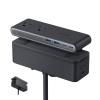 Anker Nano Power Strip, Desk Clamp with 1500J Surge Protector, 5ft Extension Cord, 70W Max Gaming Desk Accessories, 6 AC, 2 USB A, 2 USB C, Home Office Essentials, Fit 0.6~1.8” Tabletop Edge(Black)