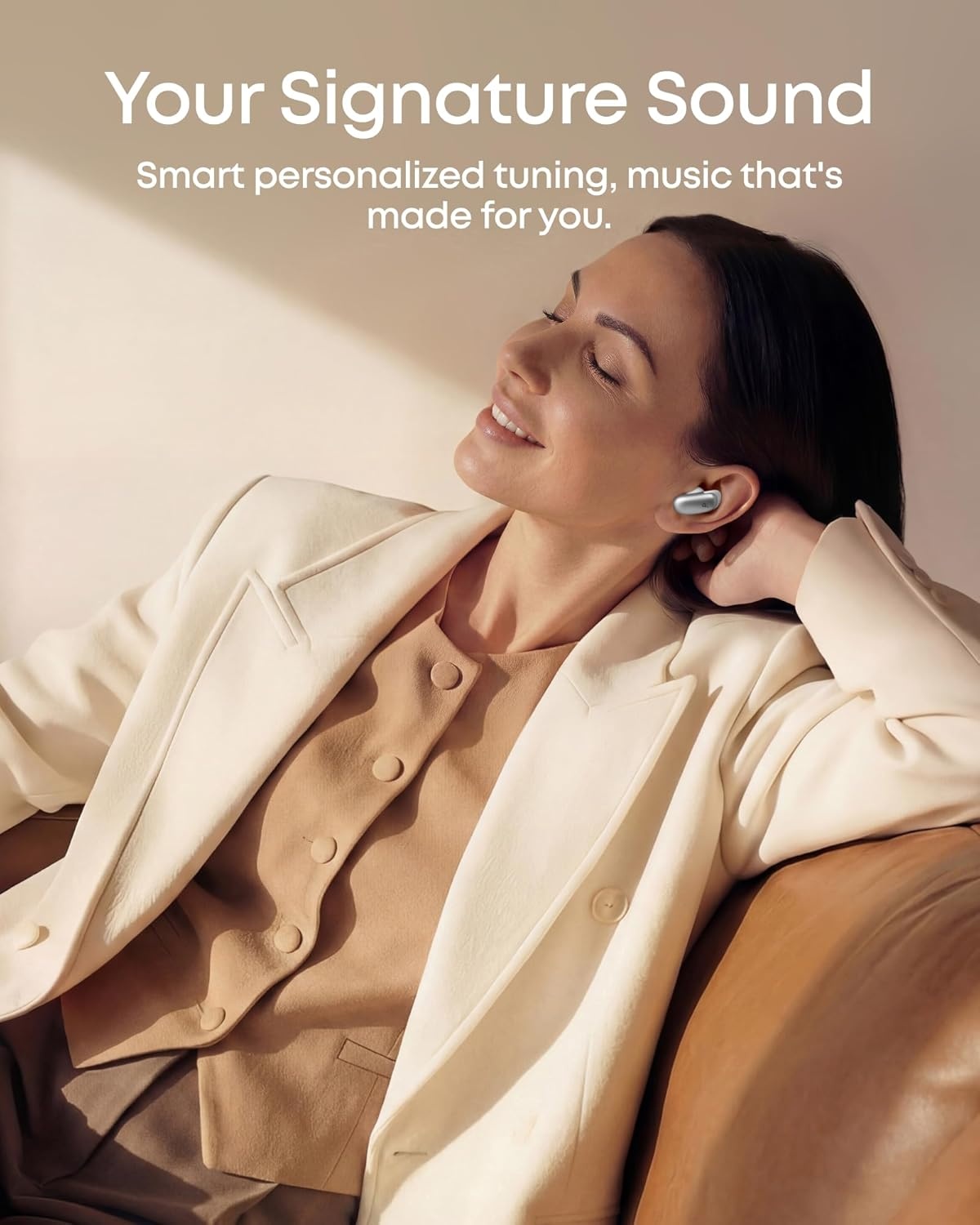 image:imageSoundcore Anker Liberty 5 Pro MaxAI NoteTaker Wireless EarbudsNoise Cancelling178 AMOLED DisplayWhisperClear CallsAI Meeting Transcription for BusinessPearl White