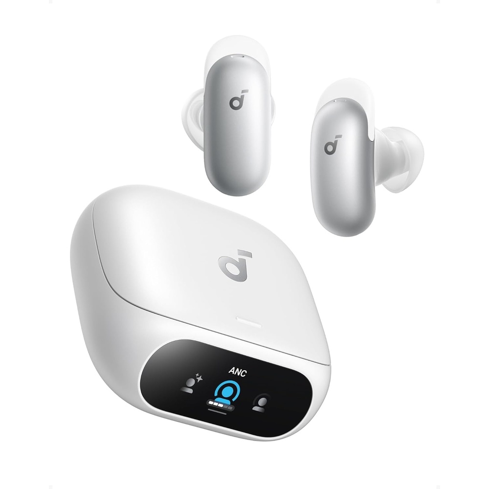 image:imageSoundcore Anker Liberty 5 Pro MaxAI NoteTaker Wireless EarbudsNoise Cancelling178 AMOLED DisplayWhisperClear CallsAI Meeting Transcription for BusinessPearl White