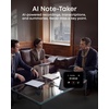 Soundcore Anker Liberty 5 Pro Max,AI Note-Taker Wireless Earbuds,Noise Cancelling,1.78″ AMOLED Display,Whisper-Clear Calls,AI Meeting Transcription for Business(Titanium Gold)