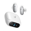 Soundcore Anker Liberty 5 Pro Max,AI Note-Taker Wireless Earbuds,Noise Cancelling,1.78″ AMOLED Display,Whisper-Clear Calls,AI Meeting Transcription for Business(Pearl White)