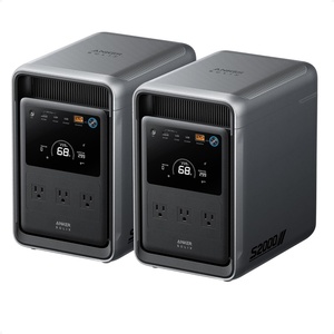 Anker SOLIX S2000 Portable Power Station, 1500W Solar Generator for Home Use, 35-Hr Fridge Backup, 2,010Wh LFP Battery for Home Backup, Emergencies, Power Outages, Camping (Solar Panel Optional)(Anker SOLIX S2000*2)