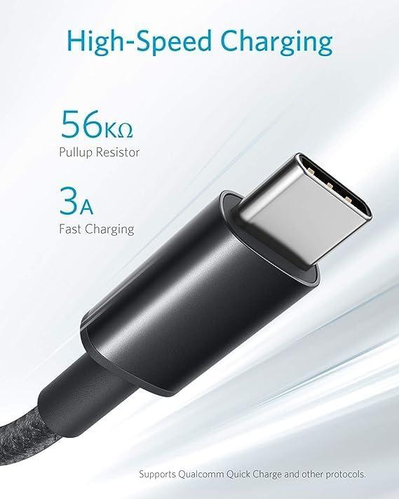 imageAnker USB C Cable 2 Pack USBA to USBC Charging Cable 331 USB C to USB 20 Dual Braided Nylon Type C Charging Cable for iPhone 1717 PlusPro17 ProMax Samsung Galaxy S10 LG V306ft RedBlack