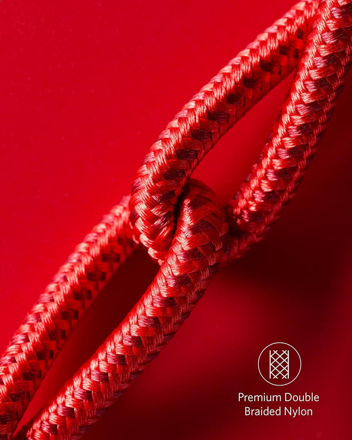 imageAnker iPhone Cable 6ft 331 Premium Nylon USBA to Lightning MFi Certified Charging Cable for iPhone SEXSXS MaxXRX8 Plus76 Plus iPad and MoreRed