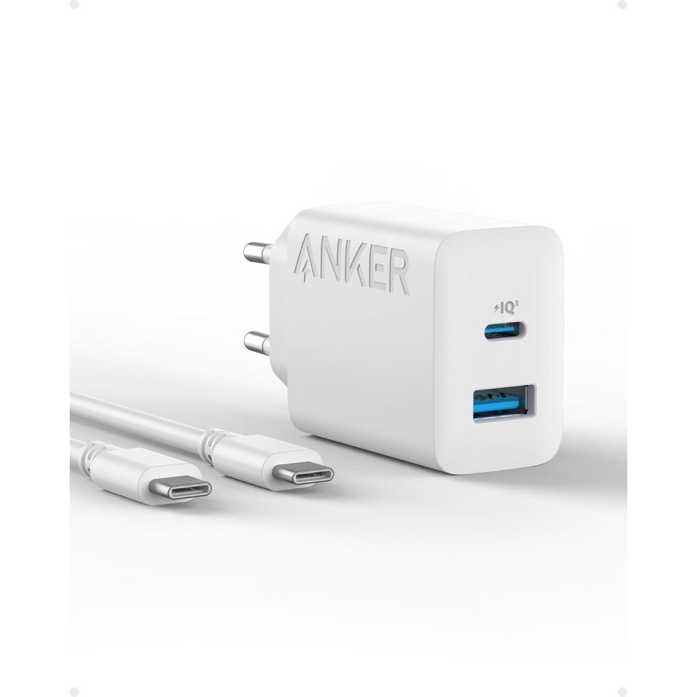 imageAnker 20W USB C iPhone Charger iPad Charger Fast Charging Compatible with iPhone 1717 PlusiPhone 17 Pro Max16iPad and Others 15m USB C Cable Includedwhite