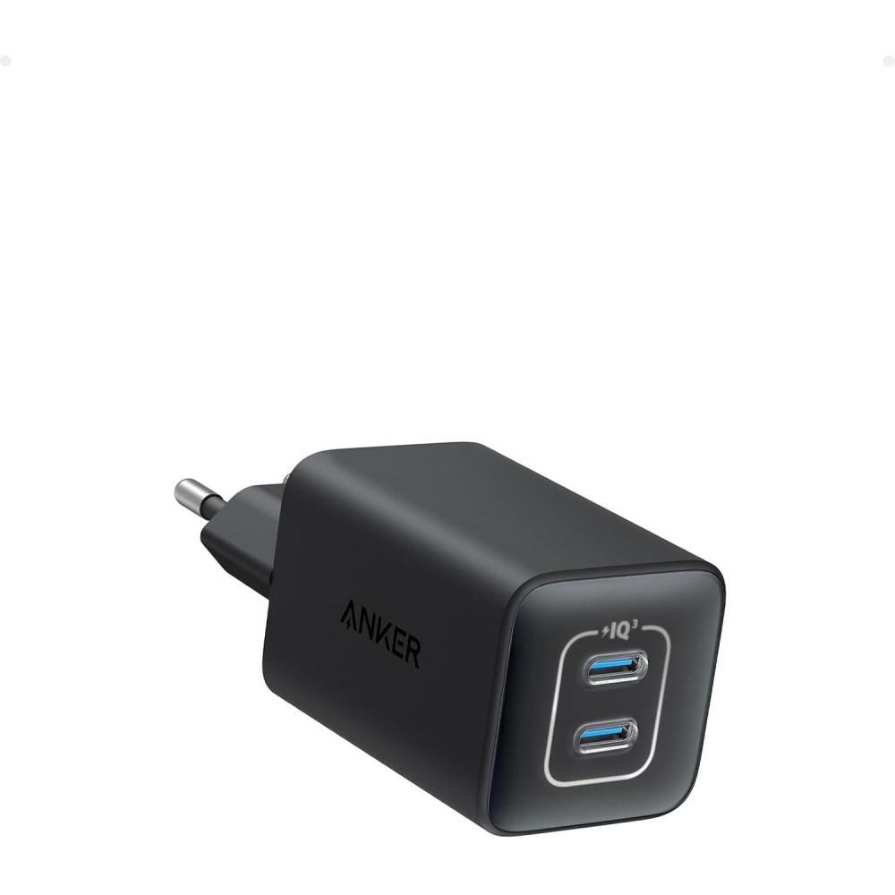 imageAnker 523 USB C Charger 47W Nano 3 Samsung Fast Charge GaN Compact 2 Port Charger for iPhone 1616 Plus 16 Pro Max151413 Galaxy Pixel 43 iPadiPad Mini Cable Not Included WhiteBlack