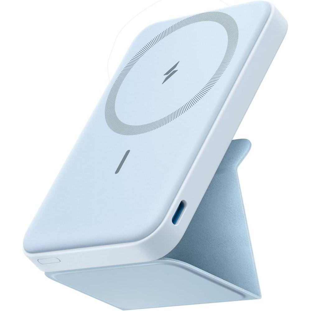 imageAnker 622 MagGo Wireless Magnetic External Battery 5000mAh Power Bank Fast Charging Foldable with USBC for iPhone 17 Pro Max16151413 SeriesMisty Blue