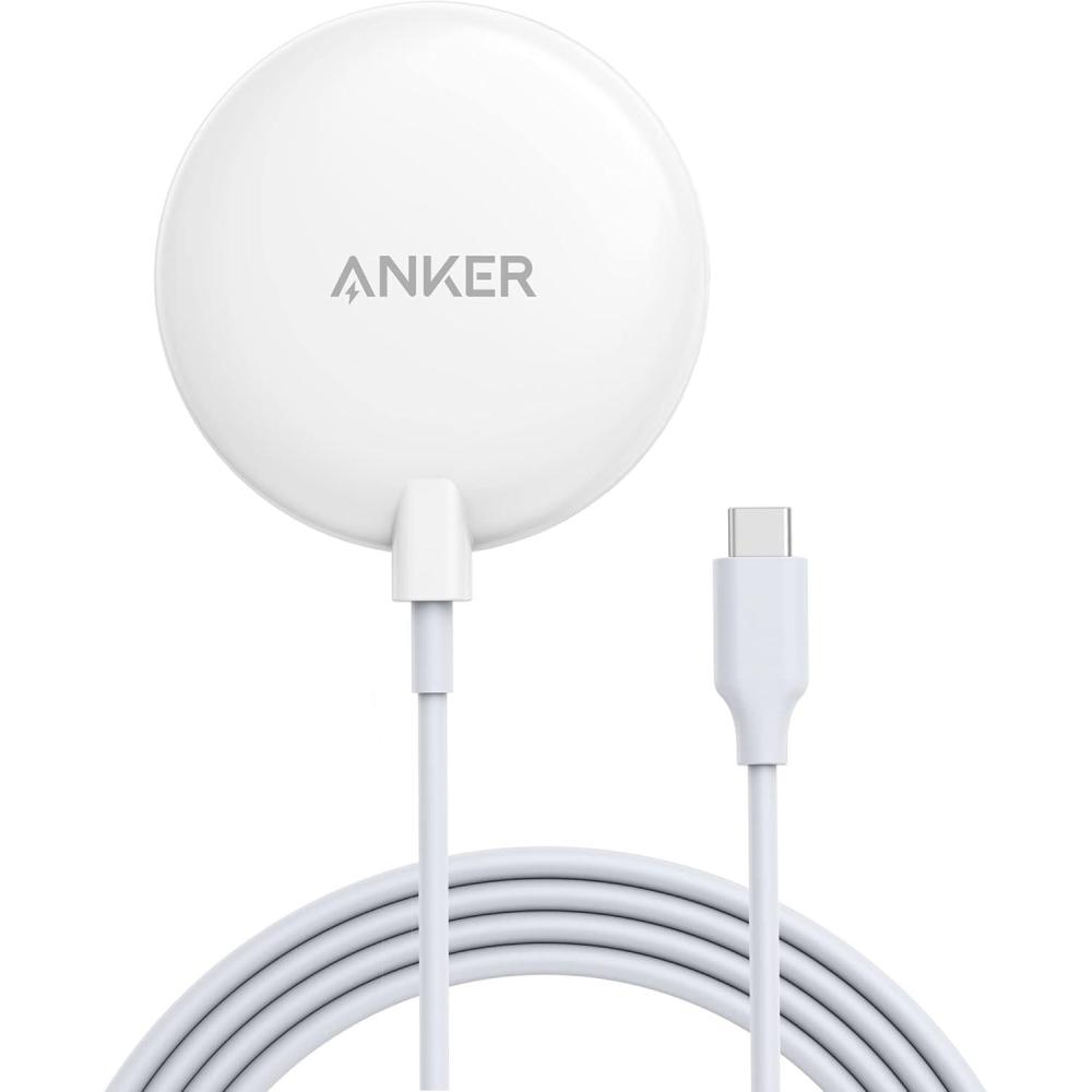 imageAnker Magnetic Wireless Charger with Builtin 15m USBC Cable PowerWave Magnetic Pad Lite Exclusively for iPhone 1212 Pro12 Pro Max12 Mini without AC Adapter