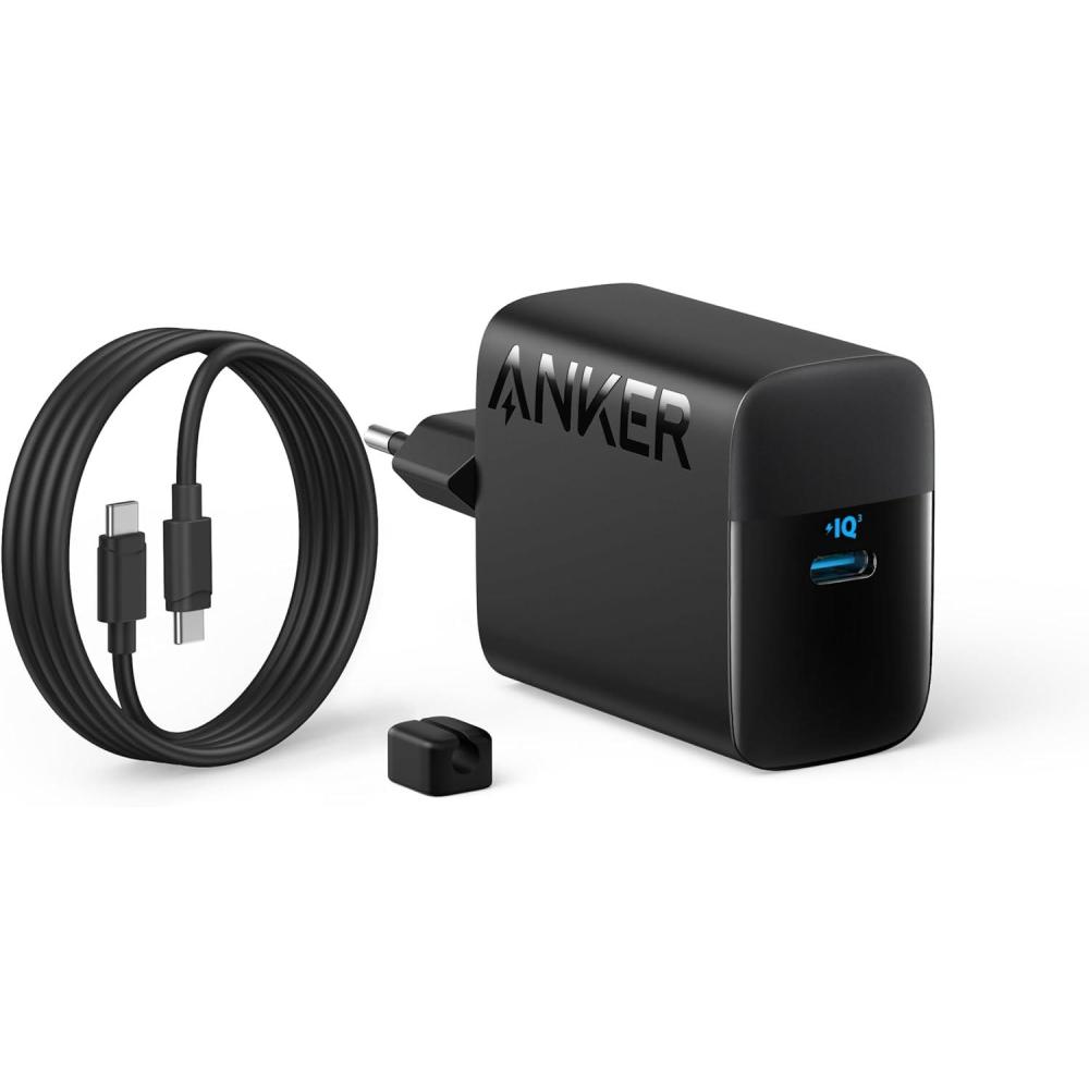 imageAnker USB C Fast Charger 45 W iPhone Samsung Fast Charging with USB C Cable Compatible with PPS for Samsung Galaxy S24 UltraS24S23S23S22Note20 iPhone 1717 Pro Pixel and MoreBlack