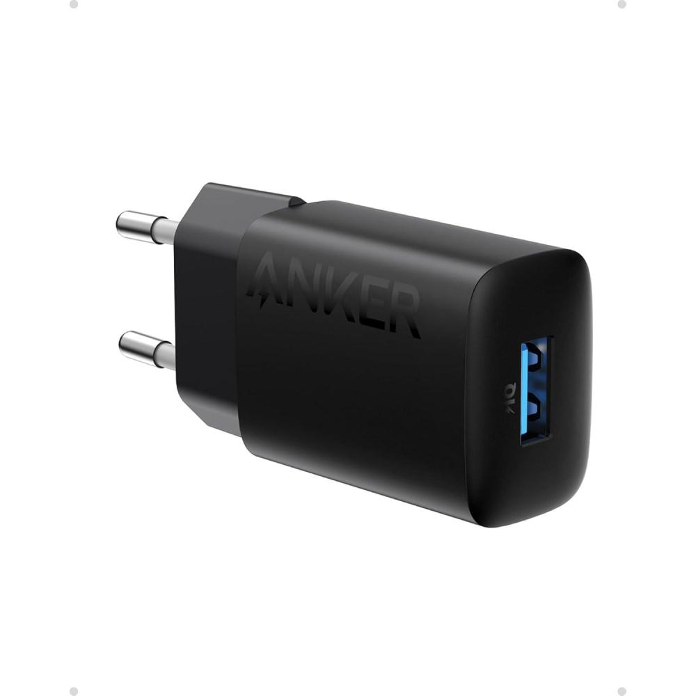 imageAnker USBA Charger 12W Fast Wall Adapter Compact USB Charger Block Compatible with iPhone 15141312 Series Galaxy iPad Air etcBlack