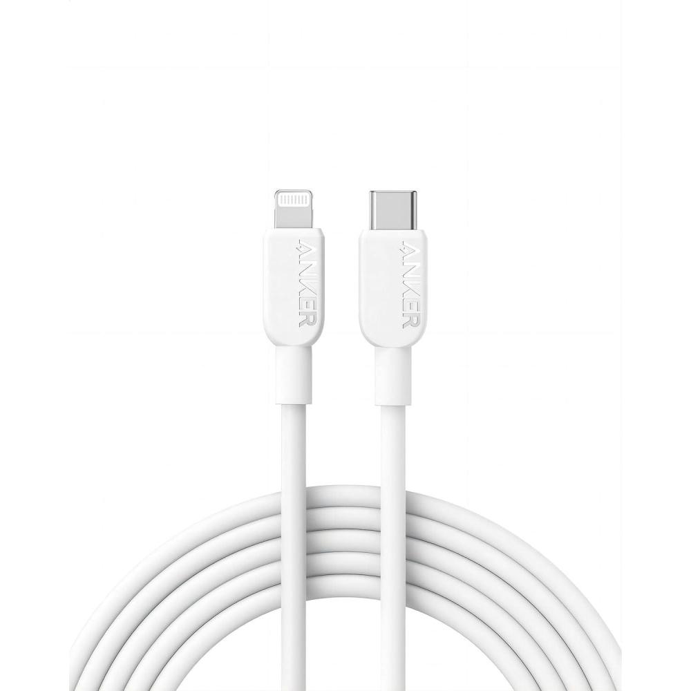 imageAnker iPhone USB C Cable 310 USBC to Lightning Cable MFi Certified Fast Charging Cable iPhone 14 Plus 14 14 Pro Max 13 13 Pro 12 11 X XS XR2white