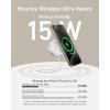 Anker 15W MagGo Ultra Fast iPhone Induction Charger (Pad), MagSafe Compatible, Qi2 Certified, for iPhone 15/15 Plus/Pro/Pro Max/14 Series (Mains Power Not Included)(white)