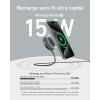 Anker 15W MagGo Ultra Fast iPhone Induction Charger (Pad), MagSafe Compatible, Qi2 Certified, for iPhone 15/15 Plus/Pro/Pro Max/14 Series (Mains Power Not Included)(Black)