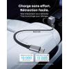 Anker Car Charger 75W, Fast Ultra Compact Type-C with Built-in Retractable Cable, Car Charger for iPhone Series 16/15/14, MacBook Pro/Air, iPad, Galaxy, AirPods and Other