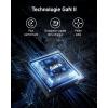 Anker Chargeur USB C (Nano II 65 W), station 3 ports, PPS, Rapide, bloc d&rsquo;alimentation USB C compact pour MacBook Pro, iPad Pro, Steam Deck, Galaxy S20, Dell XPS 13, Note 20/10+, iPhone 16/15, Pixel(Negro)