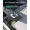 Anker Compact Fast Car Cigarette Lighter Charger 3 Ports 67W – High Speed Charging for iPhone 17/16, Galaxy S23, iPad Air and More – USB-C to USB-C Cable Included for Easy Connection