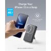 Anker External iPhone Battery, 633 Magnetic Battery 10000 mAh, Foldable Portable Induction Charger for iPhone 17/17 Pro/17 Pro Max/16/16 Pro and 16 Pro Max(Black)(Black)