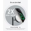 Anker MagGo 3 in 1 15W Induction Charger Compatible with MagSafe and Qi2 Certified, Induction Charging Cradle for iPhone Series 16/15/14/13, AirPods, Apple Watch (Charger and USB C Cable Included)(Noir)