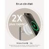Anker MagGo 3 in 1 15W Induction Charger Compatible with MagSafe and Qi2 Certified, Induction Charging Cradle for iPhone Series 16/15/14/13, AirPods, Apple Watch (Charger and USB C Cable Included)(blanc)