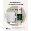 Anker MagGo Induction Charger iPhone 3 in 1 Magsafe 15W, Wireless Charging Base Qi2 Certification Compatible with MagSafe, for iPhone 17/16/15/14 AirPods Watch (40W USB C Charger Included)(white)