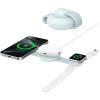 Anker MagGo Induction Charger iPhone 3 in 1 Wireless Charging Station Compatible with MagSafe, Qi2 Certified 15W, Foldable Travel Charger, iPhone 17/16/15, AirPods, Apple Watch (USB-C Charger Included(Green)