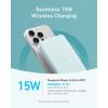 Anker MagGo Powerbank, 10000mAh Ultra Thin Magnetic Battery, Qi2 Certified, Portable, MagSafe Ultra Fast 15W Charger, Ergonomic Design, Only for iPhone 17/16/15/14(Green)