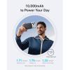Anker MagGo Powerbank, 10000mAh Ultra Thin Magnetic Battery, Qi2 Certified, Portable, MagSafe Ultra Fast 15W Charger, Ergonomic Design, Only for iPhone 17/16/15/14(Black)