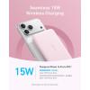 Anker MagGo Powerbank, 10000mAh Ultra Thin Magnetic Battery, Qi2 Certified, Portable, MagSafe Ultra Fast 15W Charger, Ergonomic Design, Only for iPhone 17/16/15/14(Pink)