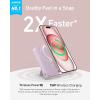 Anker MagGo Qi2 Magnetic External Battery 10000mAh 15W Compatible with Magsafe iPhone 17 16 15 14 Air Plus Pro Max USB C Fast Charge Portable Charger (USB-C Cable Included)(purple)