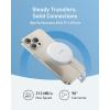 Anker MagGo USB-C Adapter, Portable Magnetic SD & TF Card Reader with Built-in Cable, 312MB/s Max Data Transfer, 10GB/s Upstream Data, Compatible with USB-C Devices, Photo, Video(white)
