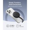 Anker MagGo USB-C Adapter, Portable Magnetic SD & TF Card Reader with Built-in Cable, 312MB/s Max Data Transfer, 10GB/s Upstream Data, Compatible with USB-C Devices, Photo, Video(Black)