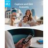Anker MagGo USB-C Adapter, Portable Magnetic SD & TF Card Reader with Built-in Cable, 312MB/s Max Data Transfer, 10GB/s Upstream Data, Compatible with USB-C Devices, Photo, Video(white)