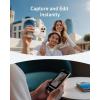 Anker MagGo USB-C Adapter, Portable Magnetic SD & TF Card Reader with Built-in Cable, 312MB/s Max Data Transfer, 10GB/s Upstream Data, Compatible with USB-C Devices, Photo, Video(White Shell)