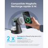 Anker MagGo iPhone 3 in 1 Induction Charger MagSafe 15W (Stand), Qi2 Certified Wireless Charger Compatible MagSafe, for iPhone 17/16/15/14, Apple Watch, AirPods Pro, and More (Adapter Included)(Noir)